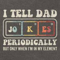 I Tell Dad Jokes Periodically Element Cotton Canvas Backpack