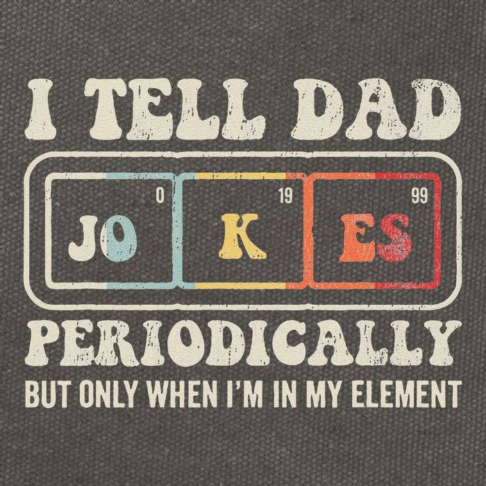 I Tell Dad Jokes Periodically Element Cotton Canvas Backpack