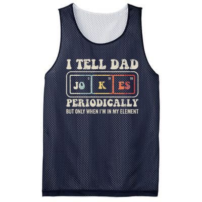 I Tell Dad Jokes Periodically Element Mesh Reversible Basketball Jersey Tank