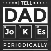I Tell Dad Jokes Periodically Chemistry Elet Periodic Gift 7 Panel Mesh Trucker Snapback Hat