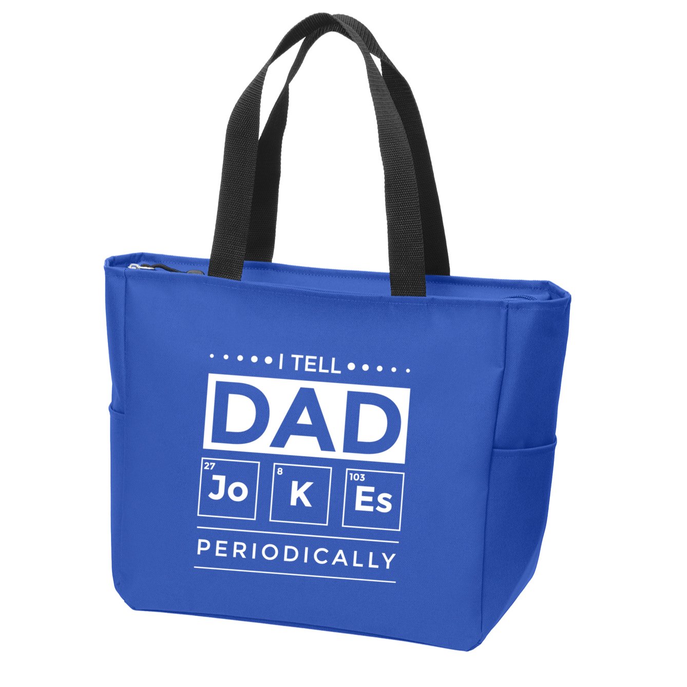 I Tell Dad Jokes Periodically Chemistry Elet Periodic Gift Zip Tote Bag