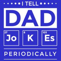 I Tell Dad Jokes Periodically Chemistry Elet Periodic Gift Zip Tote Bag