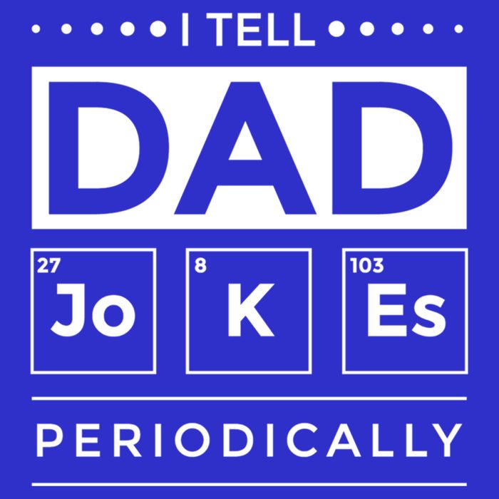 I Tell Dad Jokes Periodically Chemistry Elet Periodic Gift Zip Tote Bag