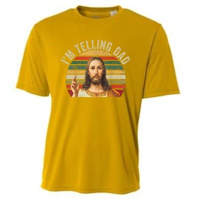 IM Telling Dad Funny Religious Christian Jesus Meme Cooling Performance Crew T-Shirt