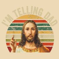 IM Telling Dad Funny Religious Christian Jesus Meme Drawstring Bag