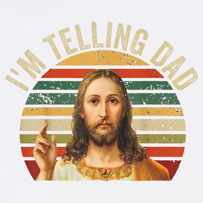 IM Telling Dad Funny Religious Christian Jesus Meme Cool Comfort Performance Bucket Hat