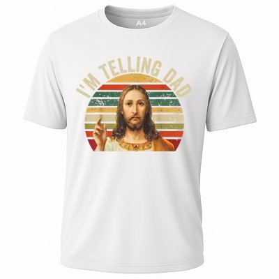 IM Telling Dad Funny Religious Christian Jesus Meme Cooling Performance Crew T-Shirt