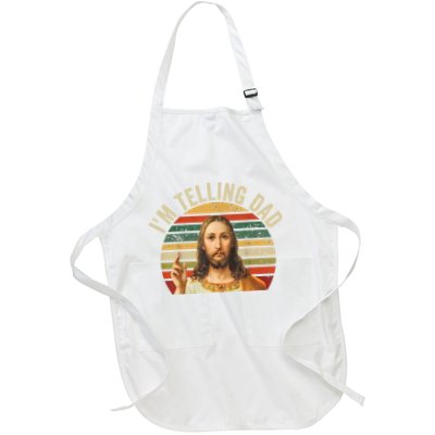 IM Telling Dad Funny Religious Christian Jesus Meme Apron