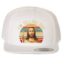 IM Telling Dad Funny Religious Christian Jesus Meme Wool Snapback Cap