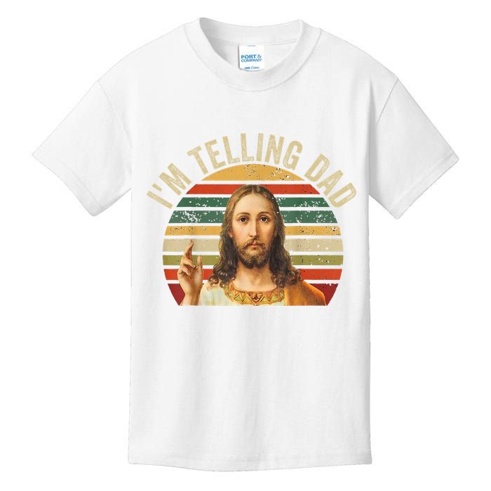 IM Telling Dad Funny Religious Christian Jesus Meme Kids T-Shirt