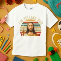 IM Telling Dad Funny Religious Christian Jesus Meme Kids T-Shirt