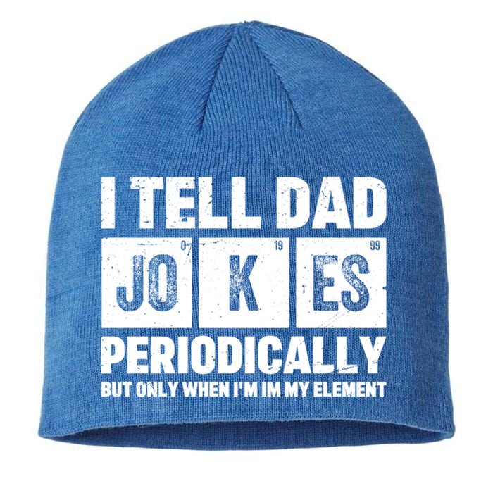 I Tell Dad Jokes Periodically Elet Vintage FatherS Day Funny Gift Sustainable Beanie