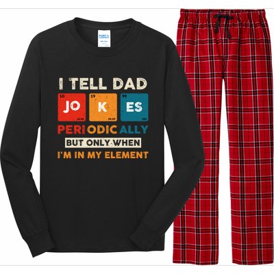 I Tell Dad Jokes Periodically Funny FatherS Day Gift Long Sleeve Pajama Set