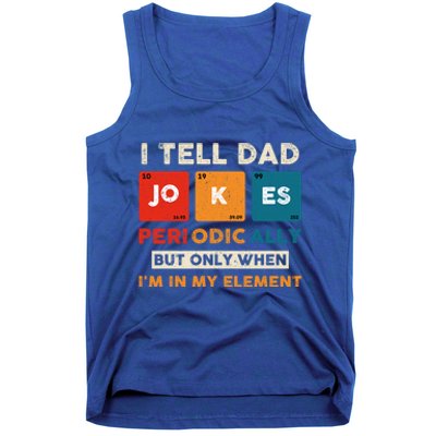 I Tell Dad Jokes Periodically Funny FatherS Day Gift Tank Top