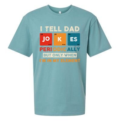 I Tell Dad Jokes Periodically Funny FatherS Day Gift Sueded Cloud Jersey T-Shirt