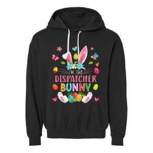 I'm The Dispatcher Bunny Easter Bunny Costume Funny Family Garment-Dyed Fleece Hoodie