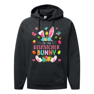 I'm The Dispatcher Bunny Easter Bunny Costume Funny Family Performance Fleece Hoodie