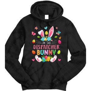 I'm The Dispatcher Bunny Easter Bunny Costume Funny Family Tie Dye Hoodie