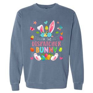 I'm The Dispatcher Bunny Easter Bunny Costume Funny Family Garment-Dyed Sweatshirt