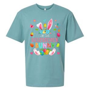 I'm The Dispatcher Bunny Easter Bunny Costume Funny Family Sueded Cloud Jersey T-Shirt