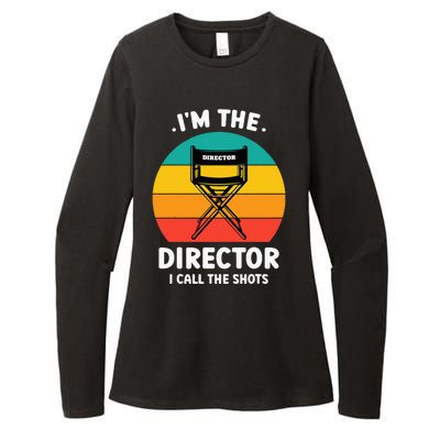 IM The Director I Call The Shots Funny Film Maker Womens CVC Long Sleeve Shirt