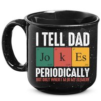 I Tell Dad Jokes Periodically Dad Funny 15oz Campfire Ceramic Mug