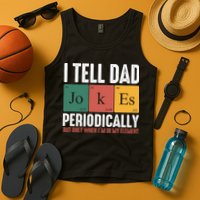 I Tell Dad Jokes Periodically Dad Funny Tank Top