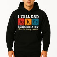 I Tell Dad Jokes Periodically Element Vintage Fathers Day Hoodie