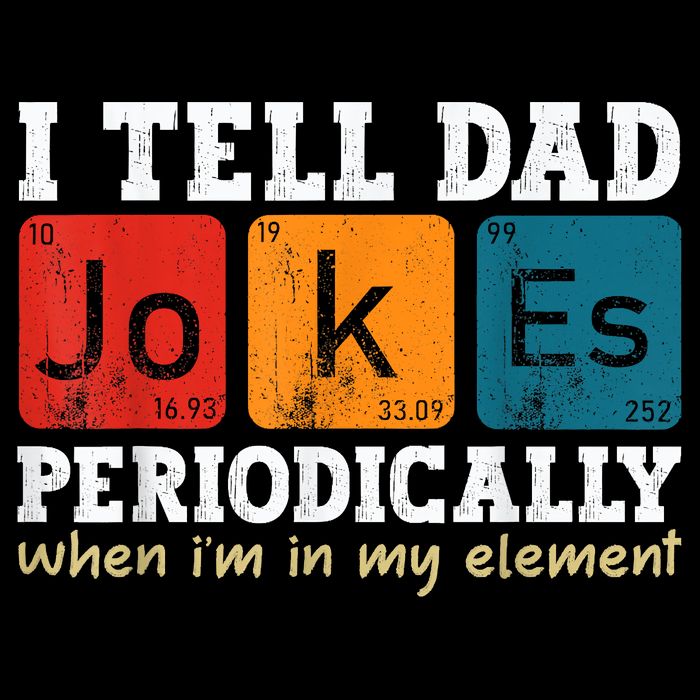 I Tell Dad Jokes Periodically Element Vintage Fathers Day Flatbill Hat