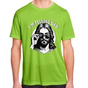 IM Telling Dad Jesus Wearing Sunglasses Adult ChromaSoft Performance T-Shirt