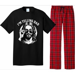 IM Telling Dad Jesus Wearing Sunglasses Pajama Set