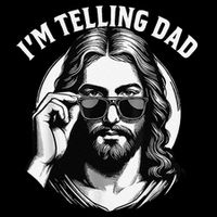IM Telling Dad Jesus Wearing Sunglasses Tank Top