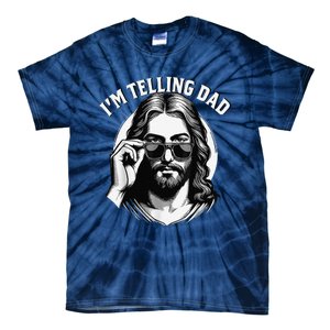 IM Telling Dad Jesus Wearing Sunglasses Tie-Dye T-Shirt