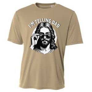 IM Telling Dad Jesus Wearing Sunglasses Cooling Performance Crew T-Shirt