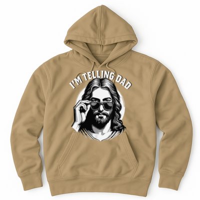 IM Telling Dad Jesus Wearing Sunglasses Hoodie