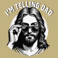IM Telling Dad Jesus Wearing Sunglasses Hoodie