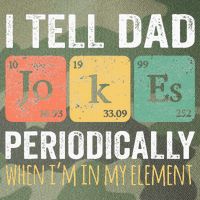 I Tell Dad Jokes Periodically But Only When Im My Element Legacy Tie Dye Trucker Hat