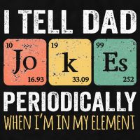 I Tell Dad Jokes Periodically But Only When Im My Element Ladies PosiCharge Tri-Blend Wicking Tank