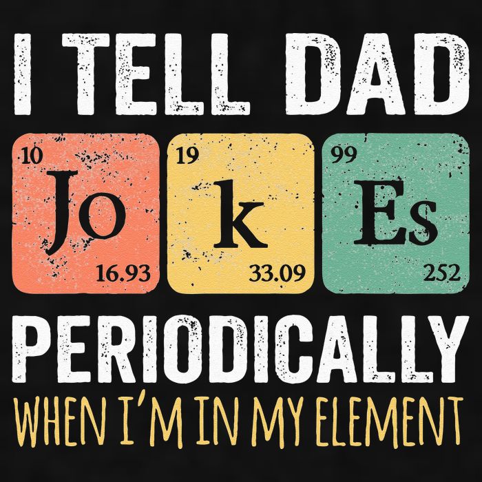I Tell Dad Jokes Periodically But Only When Im My Element Ladies PosiCharge Tri-Blend Wicking Tank