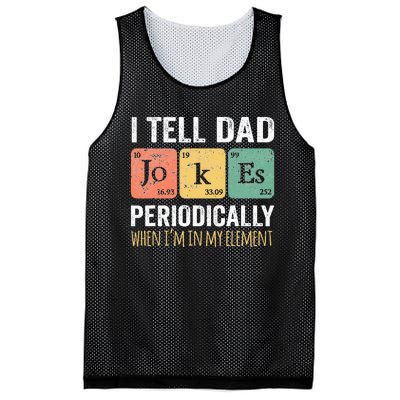 I Tell Dad Jokes Periodically But Only When Im My Element Mesh Reversible Basketball Jersey Tank