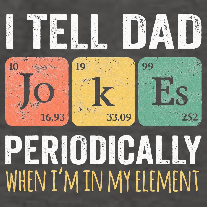 I Tell Dad Jokes Periodically But Only When Im My Element Vector Backpack