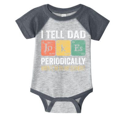 I Tell Dad Jokes Periodically But Only When Im My Element Infant Baby Jersey Bodysuit