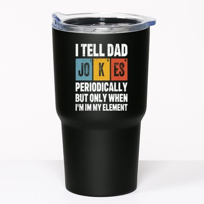 I Tell Dad Jokes Periodically Element Vintage FatherS Day Tumbler