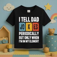 I Tell Dad Jokes Periodically Element Vintage FatherS Day Toddler T-Shirt