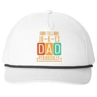 I Tell Dad Jokes Periodically Funny Fathers Day Chemical Snapback Five-Panel Rope Hat