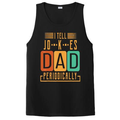 I Tell Dad Jokes Periodically Funny Fathers Day Chemical PosiCharge Competitor Tank