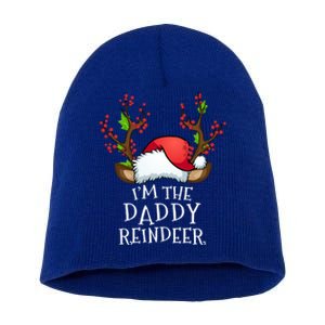 IM The Daddy Reindeer Matching Family Christmas Gift Short Acrylic Beanie