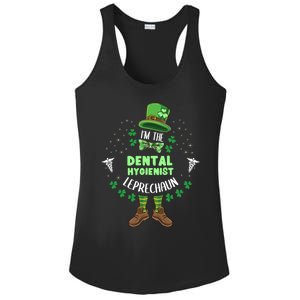 Im The Dental Hygienist Leprechaun St Patricks Day Gift Ladies PosiCharge Competitor Racerback Tank