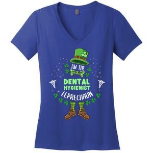 Im The Dental Hygienist Leprechaun St Patricks Day Gift Women's V-Neck T-Shirt