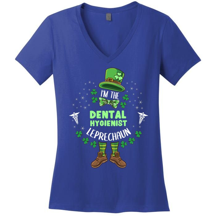 Im The Dental Hygienist Leprechaun St Patricks Day Gift Women's V-Neck T-Shirt